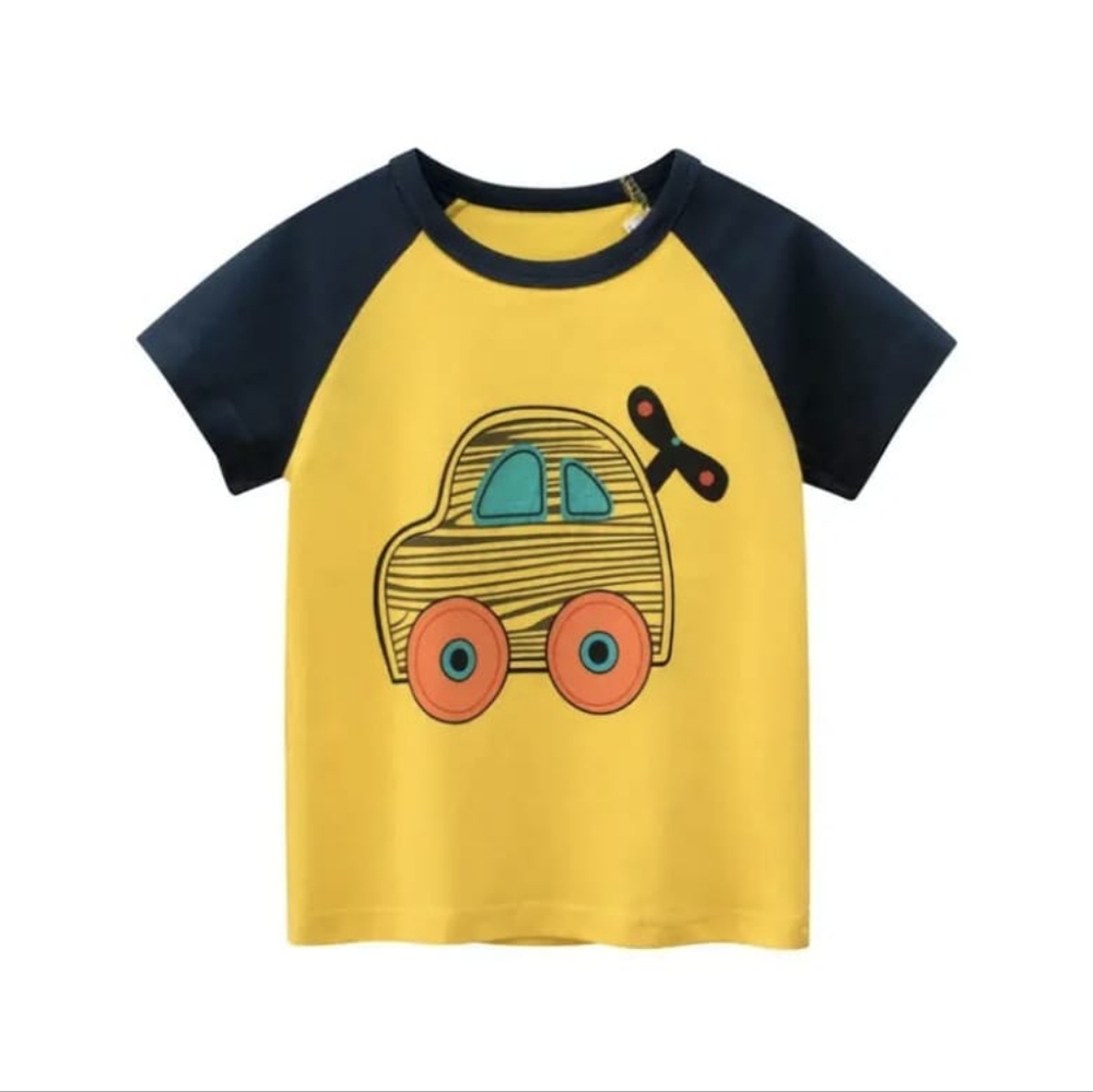 Boys Short Sleeve Car Shirt - Size 7/8